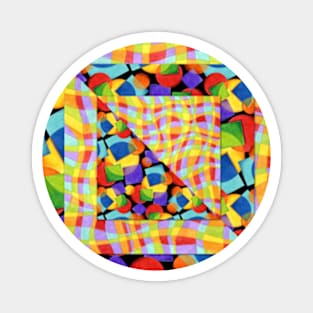 Candy Rainbow Quilt Magnet